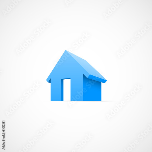 House abstract real estate icon