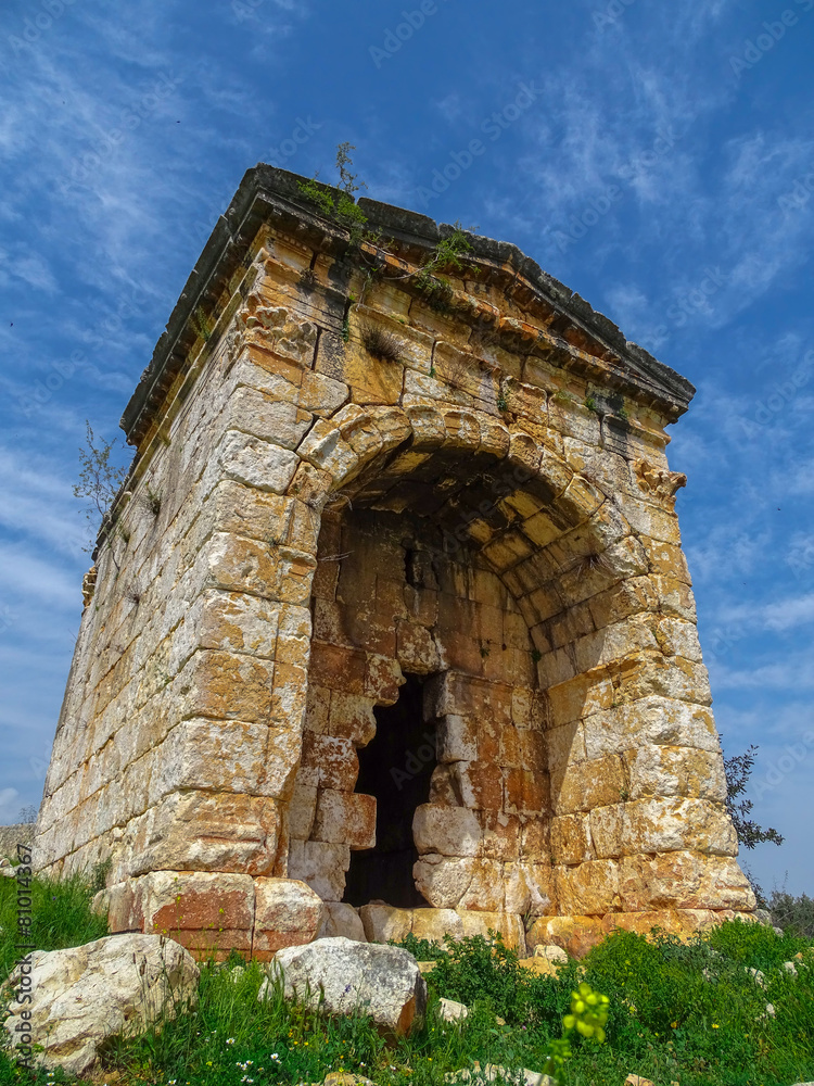 mersin/turkey/kanli divane. ancient Roma period, the mausoleum