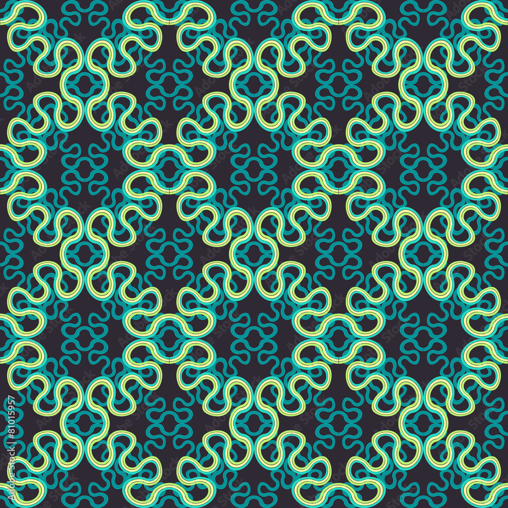 Seamless pattern with spiral ornament