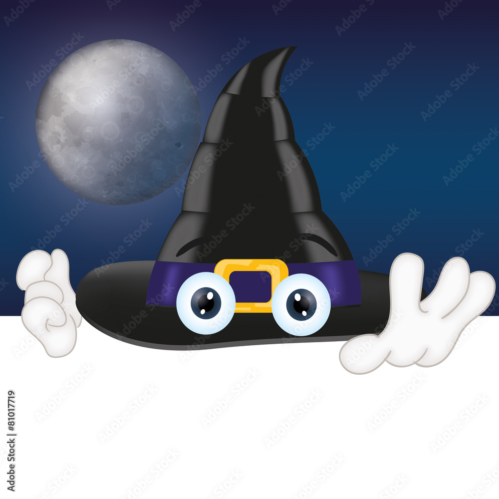 Magic Hat with eyes cartoon illustration funny Magic Hat with eyes cartoon illustration funny