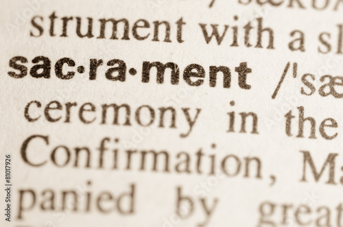 Dictionary definition of word sacrament