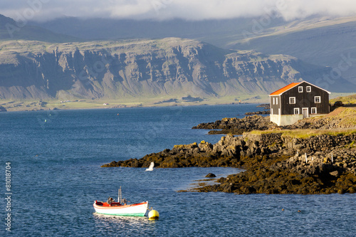 Djupivogur - Icelandic fishing town. photo