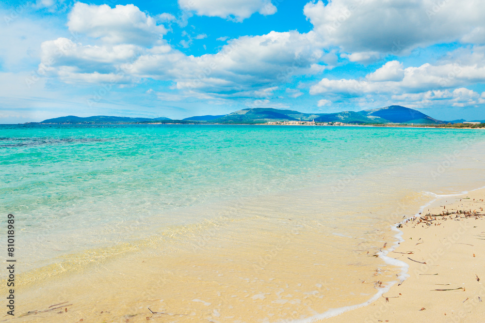 Maria Pia beach on a cloudy spring day Maria Pia beach on a cloudy spring day