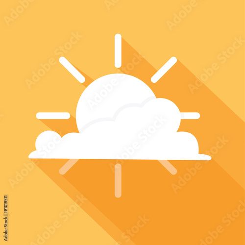 Sun with cloud