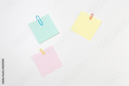 Blank Post-it Notes/ Sticky Papers