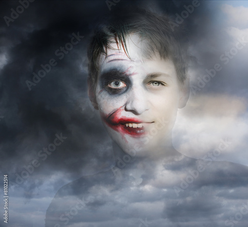 Doppelbleichtung Portrait - Halloween