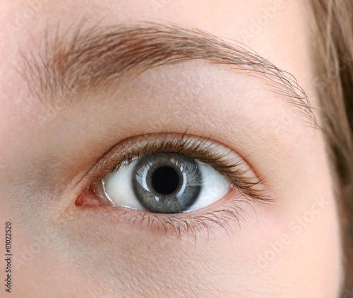 Human eye close-up