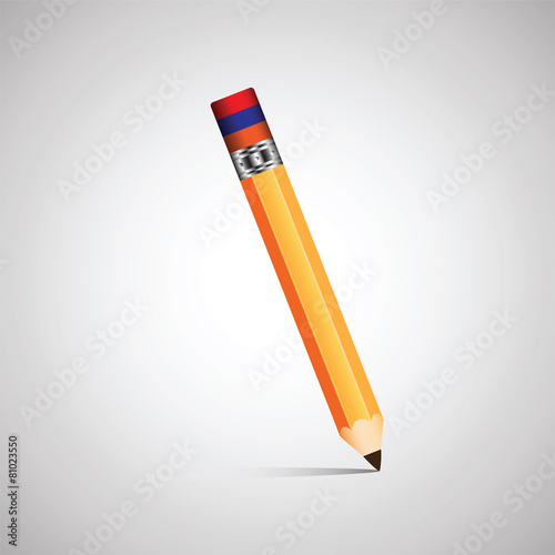 Pencil with eraser colors of the Armenian flag