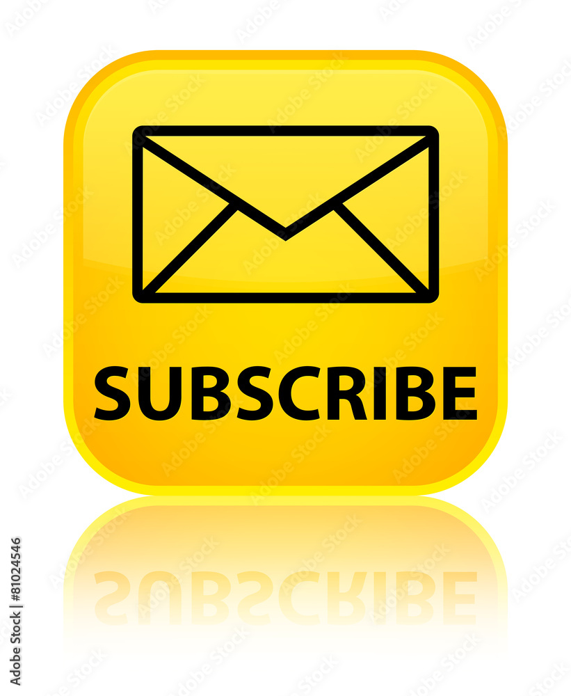 Subscribe (email icon) yellow square button Subscribe (email icon) yellow square button