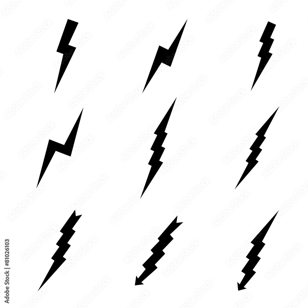 set of lightning