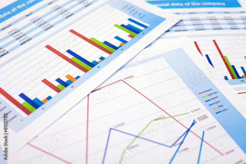 Business document. Finance data