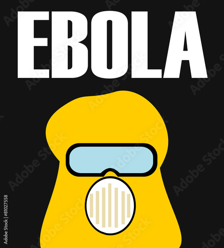 person wearing ebola suit