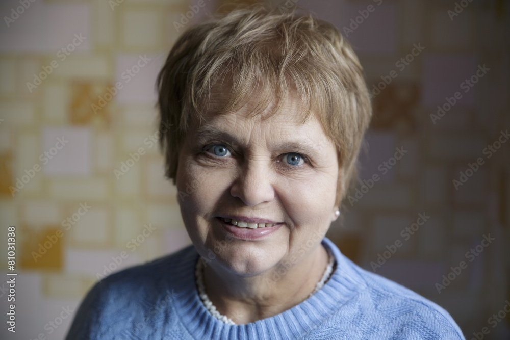 Beautiful elegant elderly lady at home Beautiful elegant elderly lady at home