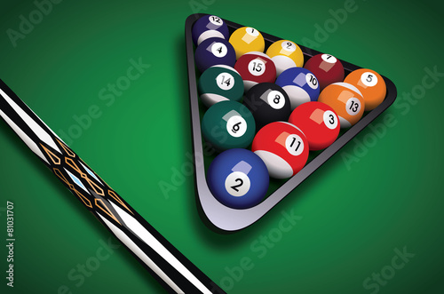 billiards balls triangle