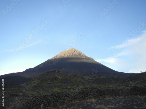 Volcano cone at dawn