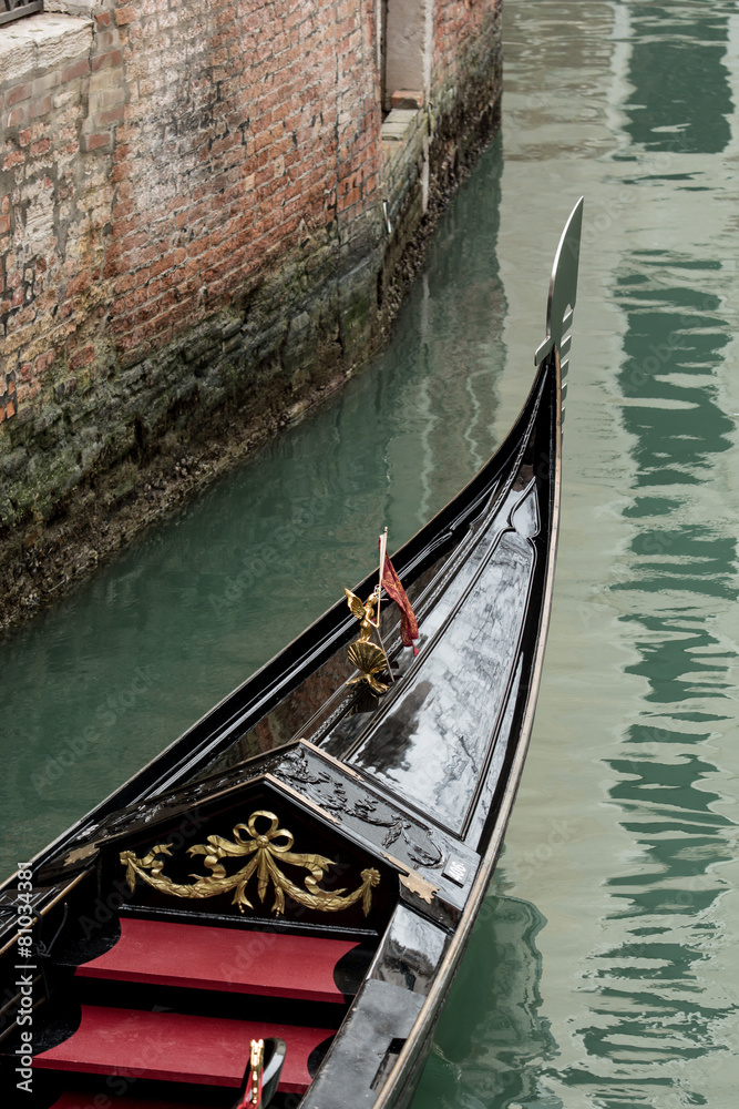 the bow of the gondola