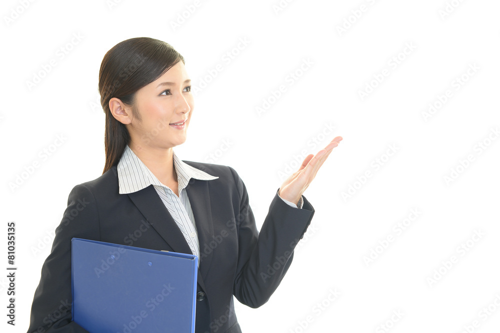 笑顔のOL 笑顔のOL