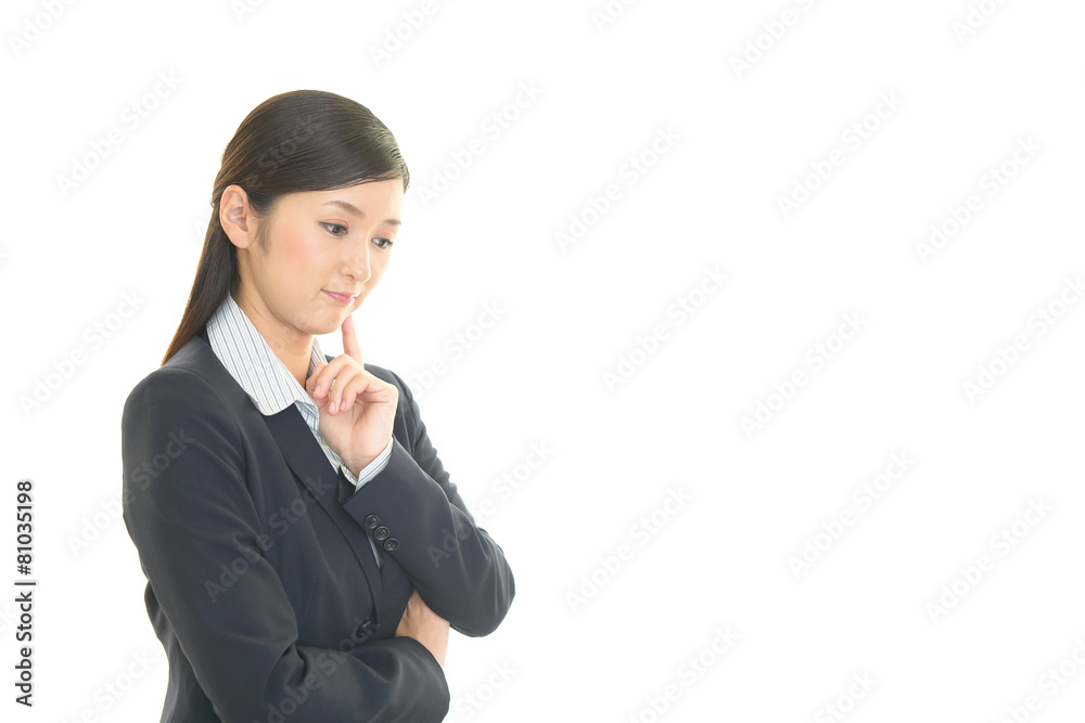 苦悩するOL 苦悩するOL