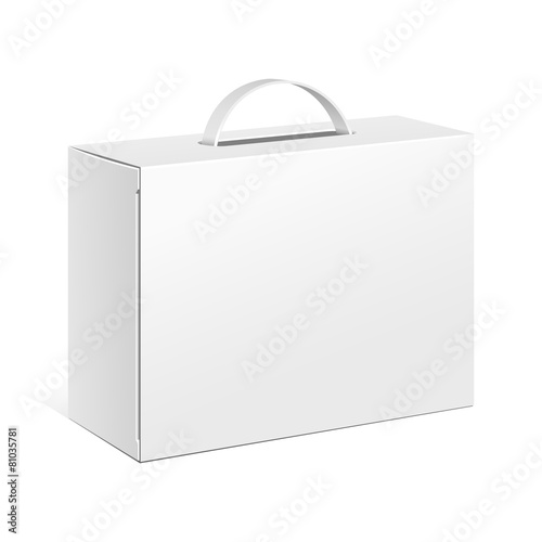 Carton Or Plastic White Blank Package Box photo