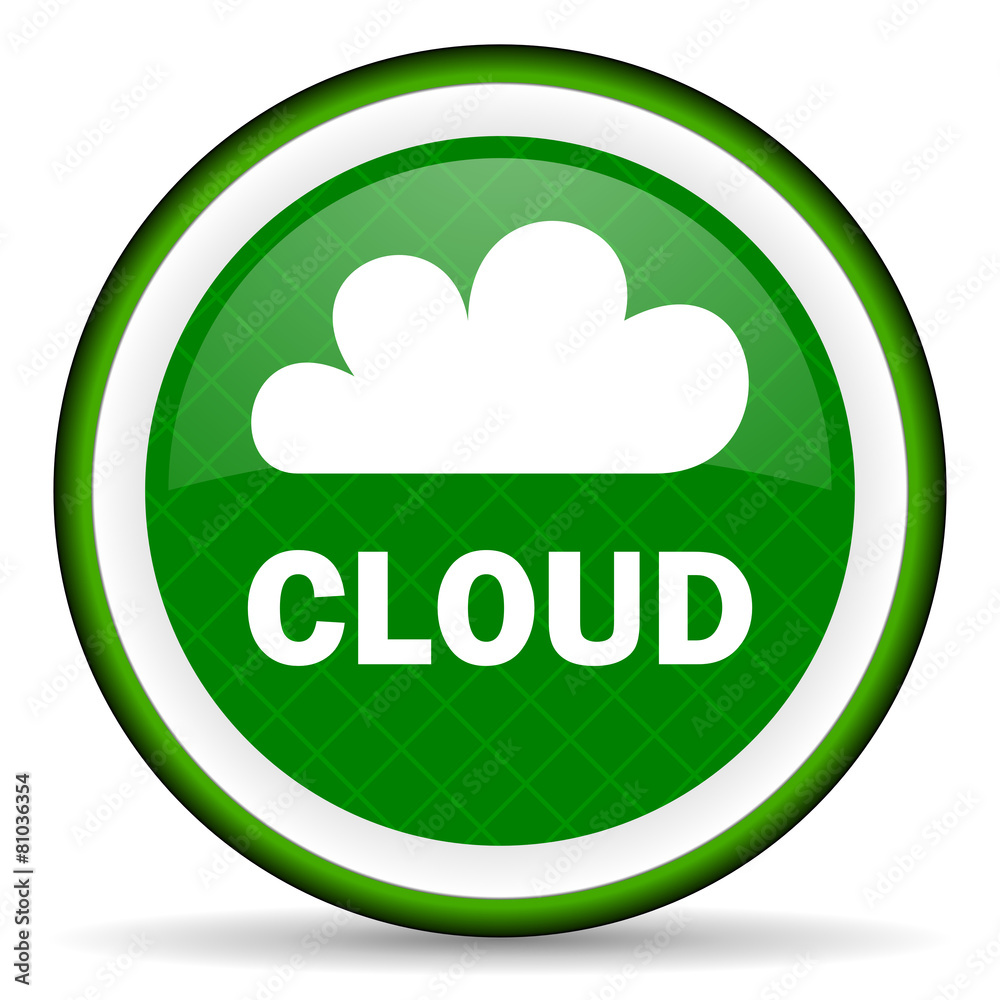 cloud green icon