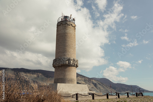 Beacon on the sea coast