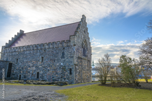 Haakon's Hall in Bergenhus Fortress in Bergen, Norway photo