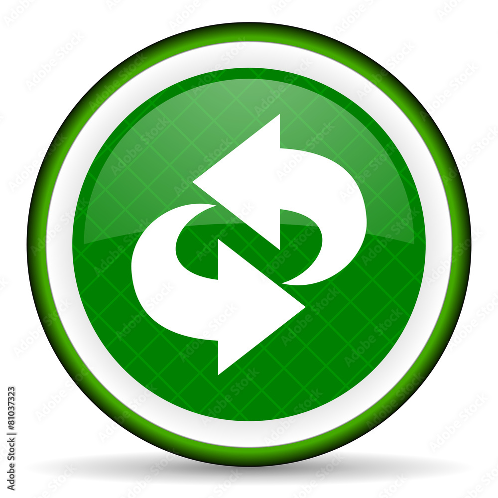 rotation green icon refresh sign rotation green icon refresh sign