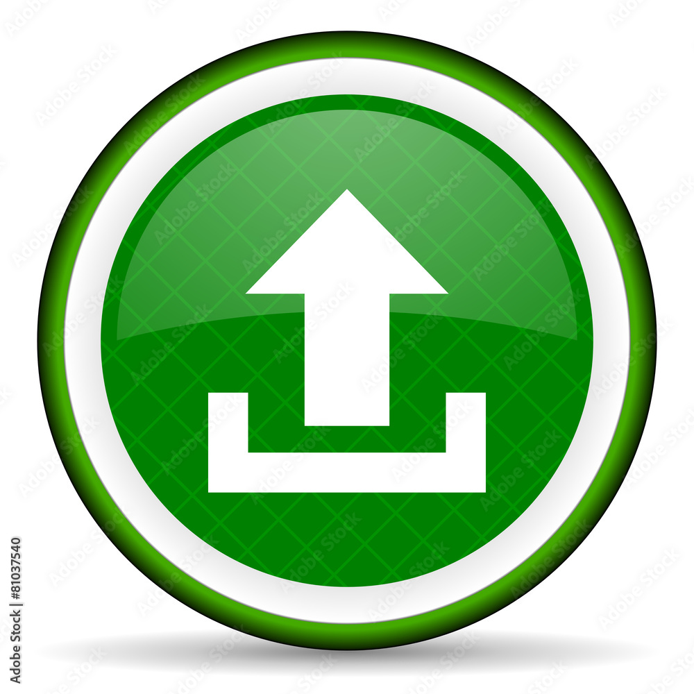 upload green icon