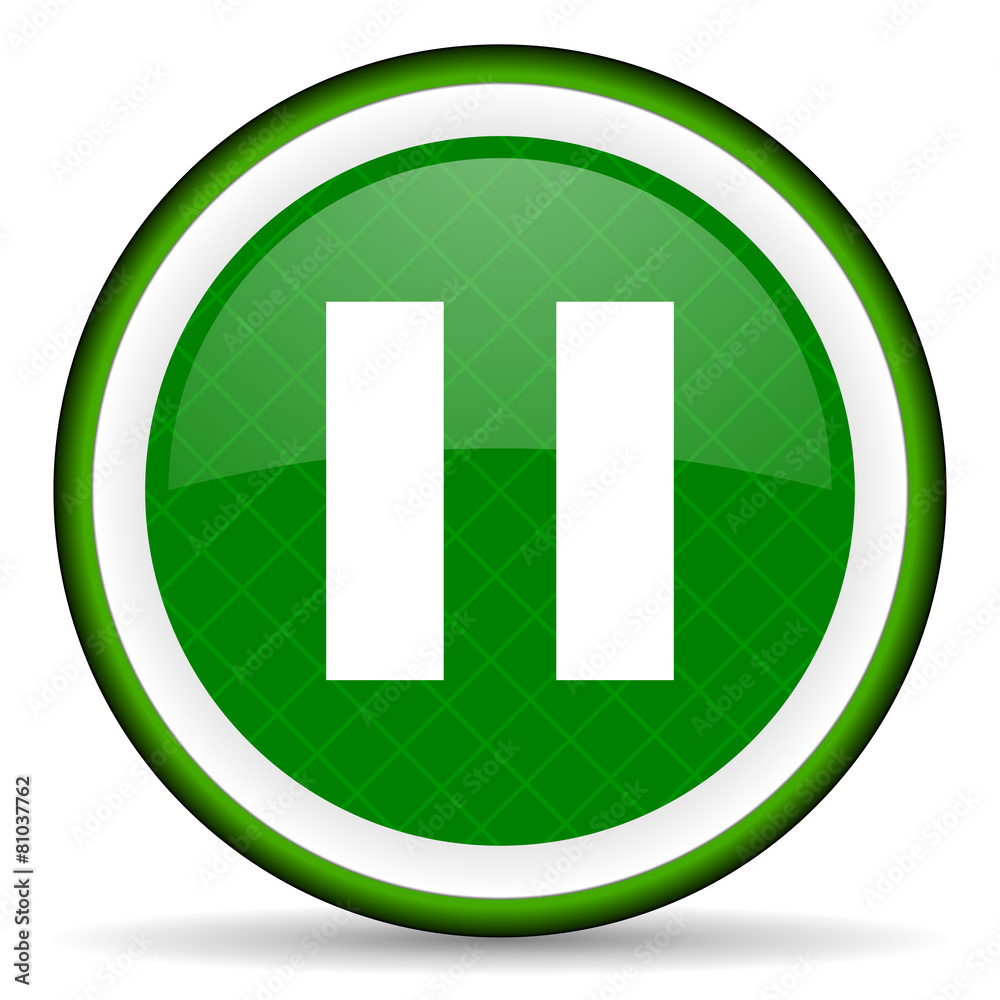 pause green icon pause green icon