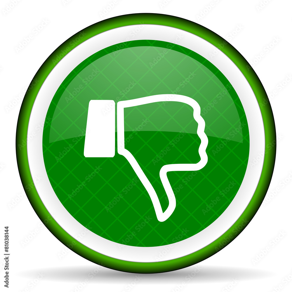 dislike green icon thumb down sign dislike green icon thumb down sign