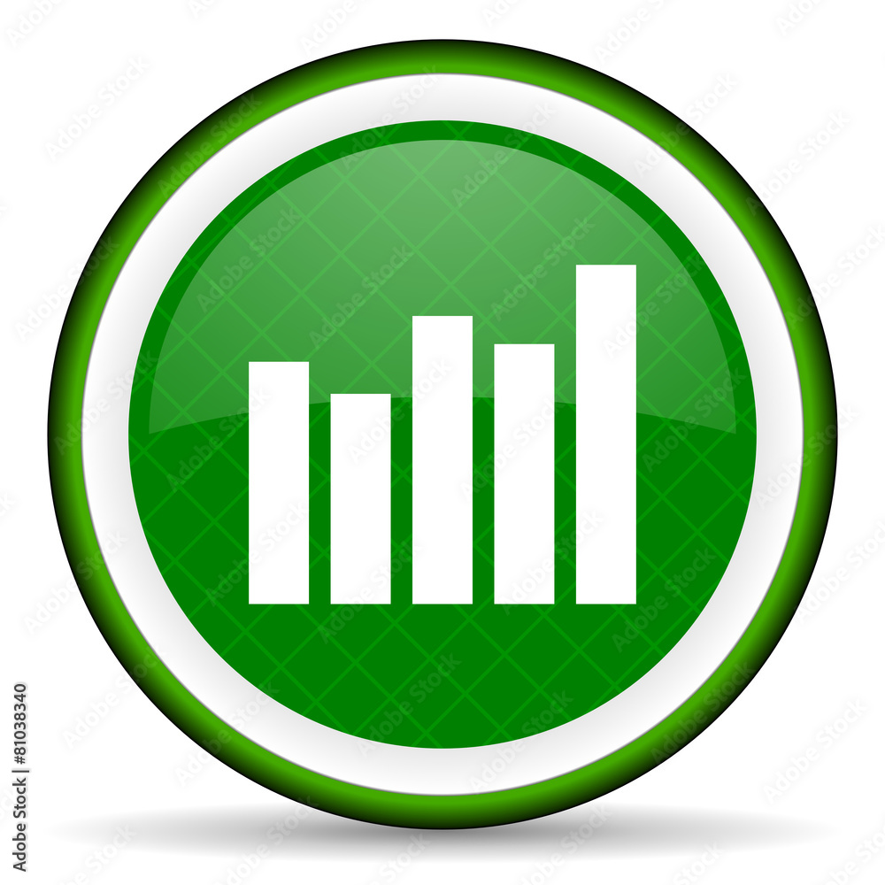 graph green icon bar graph sign graph green icon bar graph sign