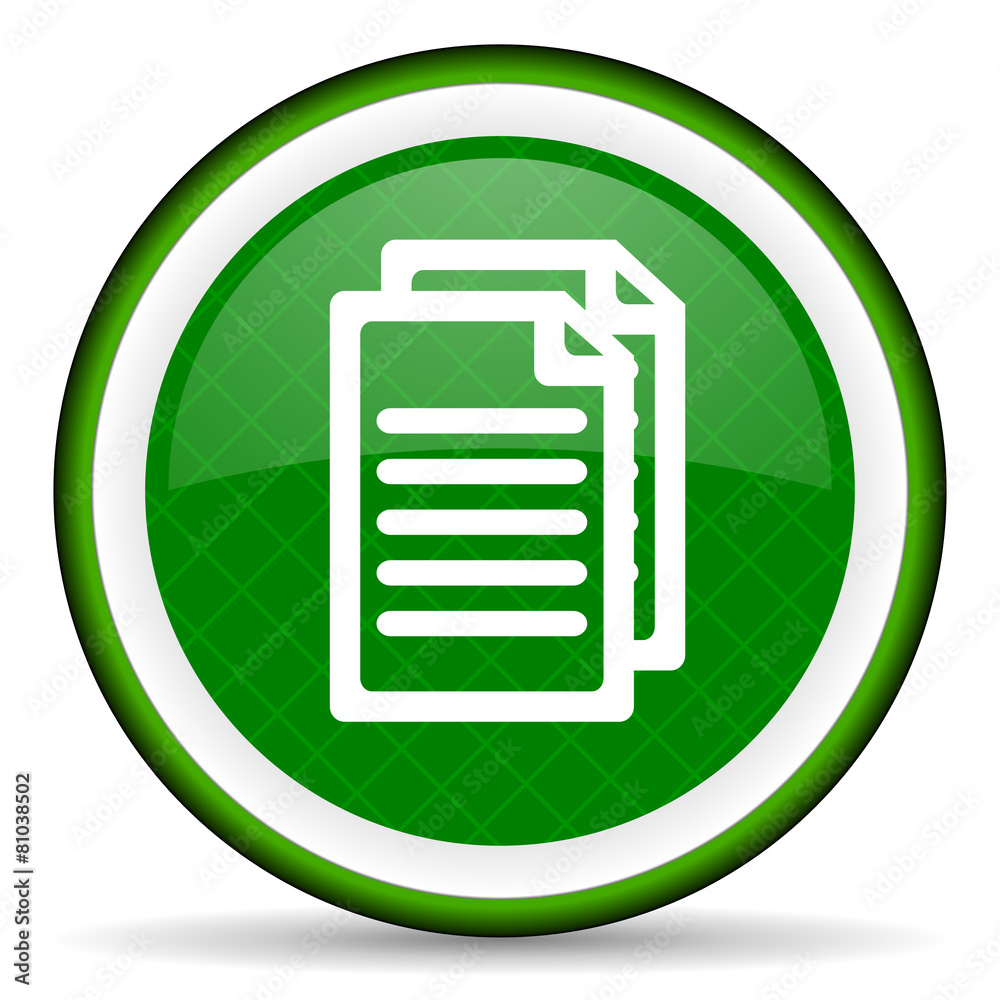 document green icon pages sign document green icon pages sign