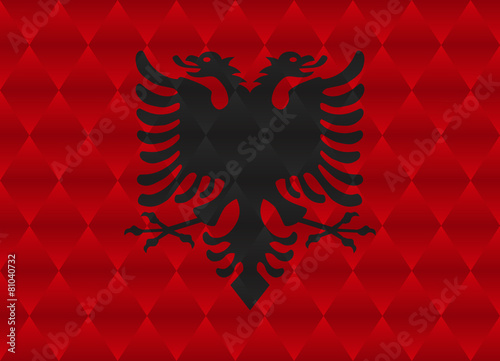 albania low poly flag