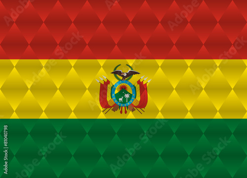 bolivia low poly flag