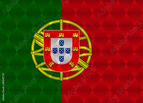 portugal low poly flag