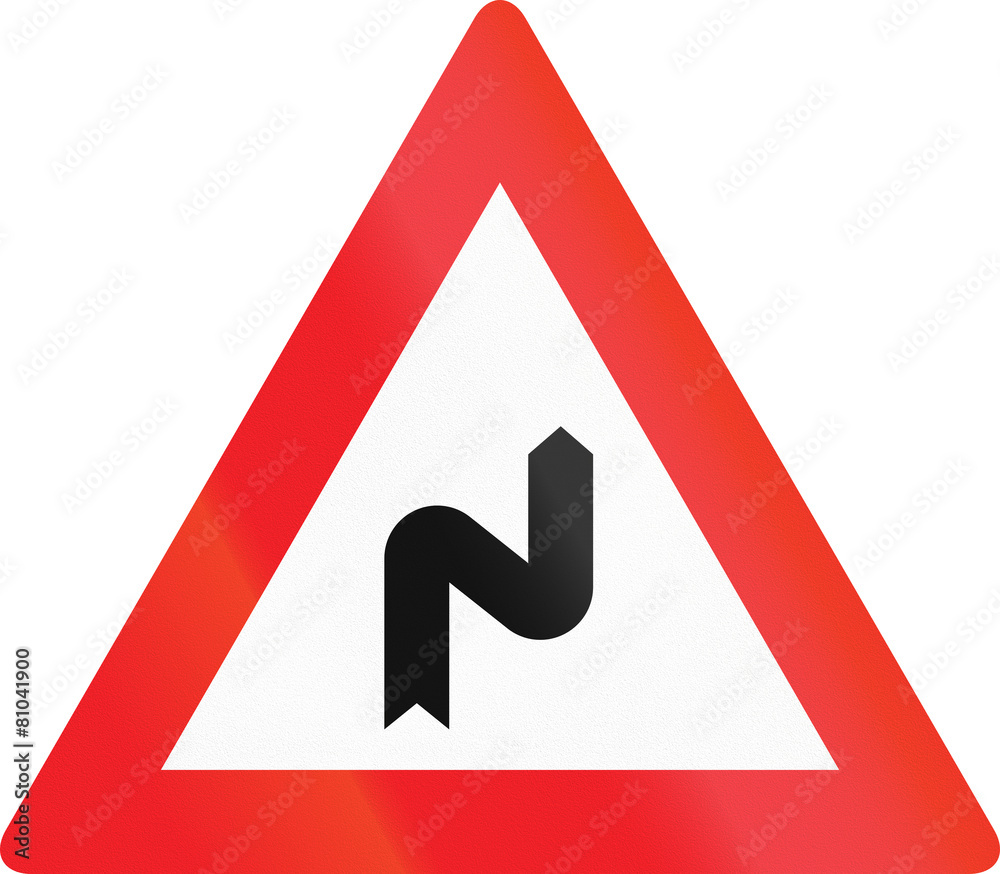 Austrian warning sign about children on the road Austrian warning sign about children on the road