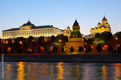  Moscow Kremlin in sunset. Russia