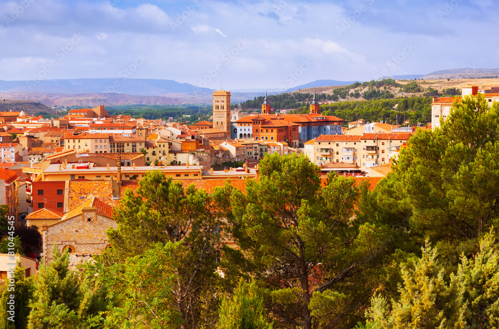  Day view of Teruel with landmarks
