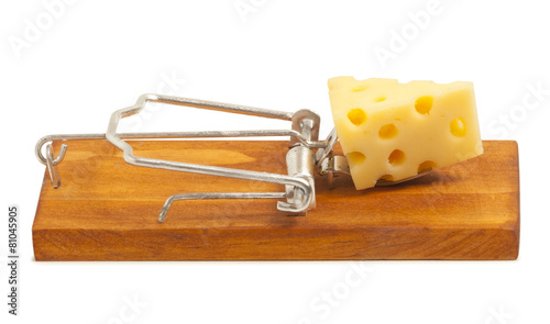 Mousetrap with cheese