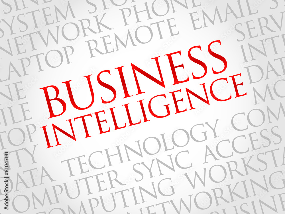 Business intelligence word cloud concept