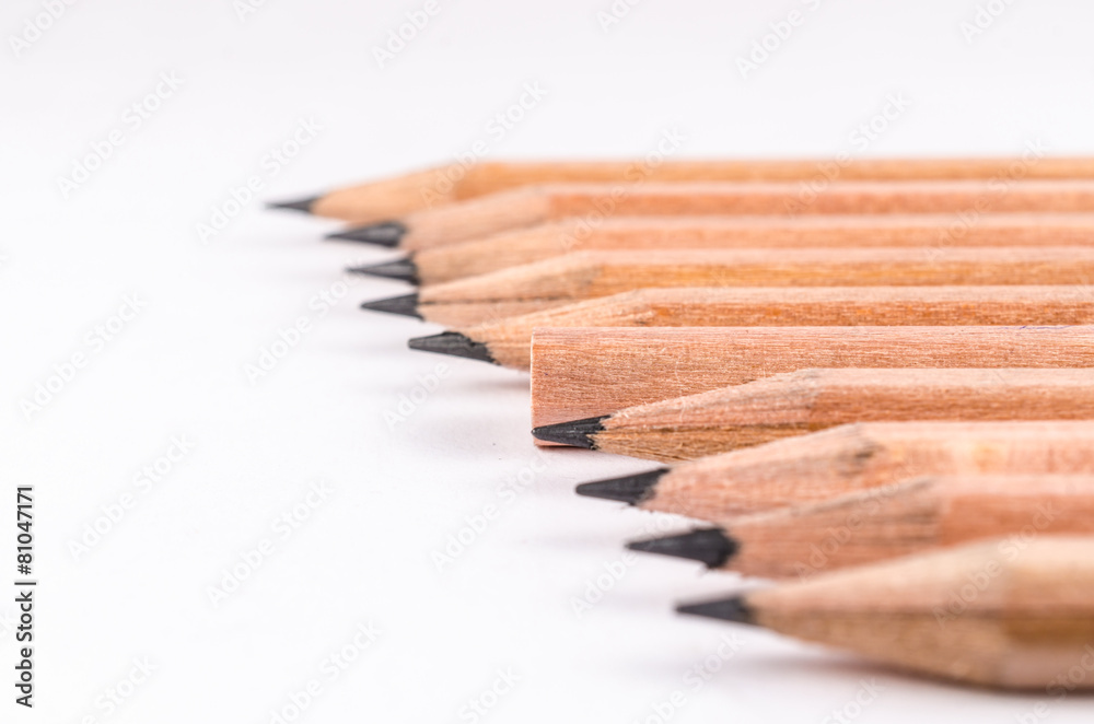 Fototapeta premium concept abstract of pencils background with space