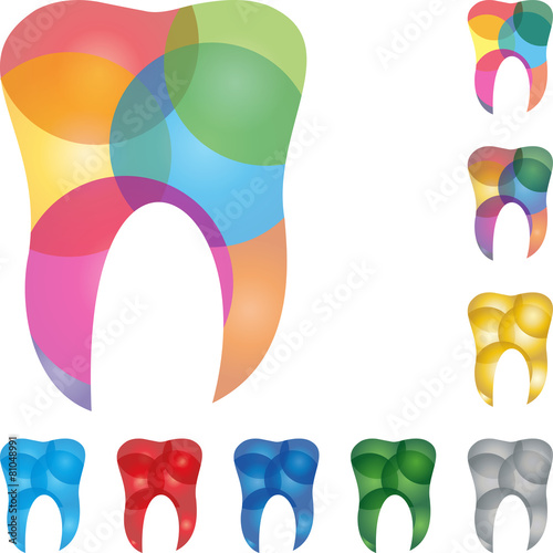 Zahn, tooth, Kreise, Zahnarzt Logo