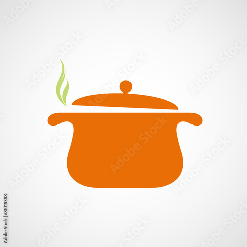 Logo of the pan with steam.