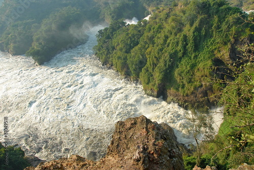 The Victoria Nile River after The Murchison Falls, Uganda. photo