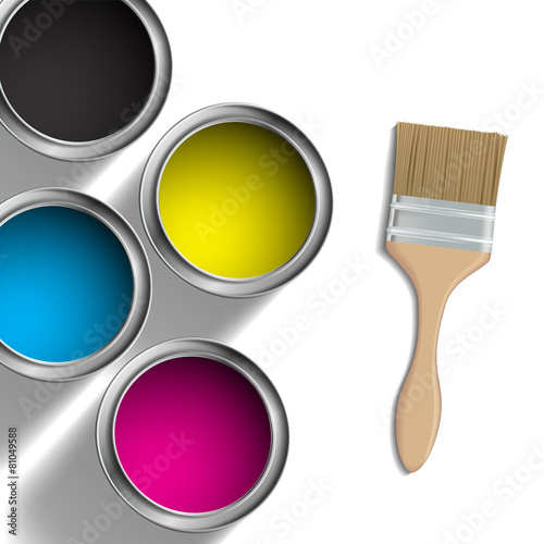 CMYK colors design.