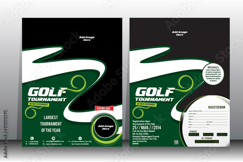 golf tournament  Flyer &  Brochure Template