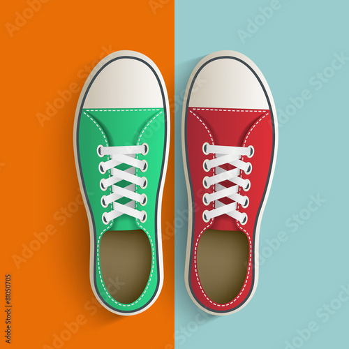 Old vintage sneakers.