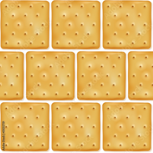 Square cookies crackers seamless pattern.