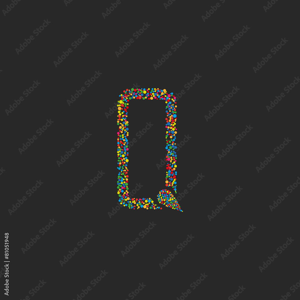 Letter Q of colorful circle design logo, graphic design Letter Q of colorful circle design logo, graphic design