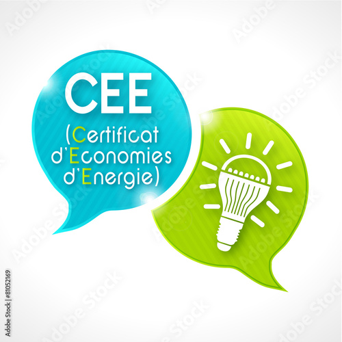 bulles rayées : CEE picto ampoule